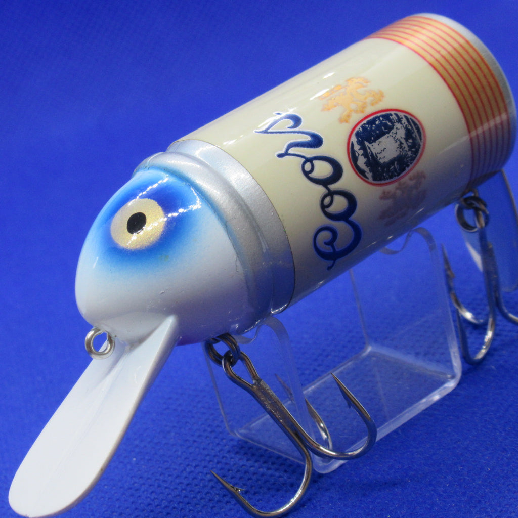 buds fishing lures Budzo PhantomLures sharp Mustad black nickel hook for solid hooksets One Bud Light, one Coke,