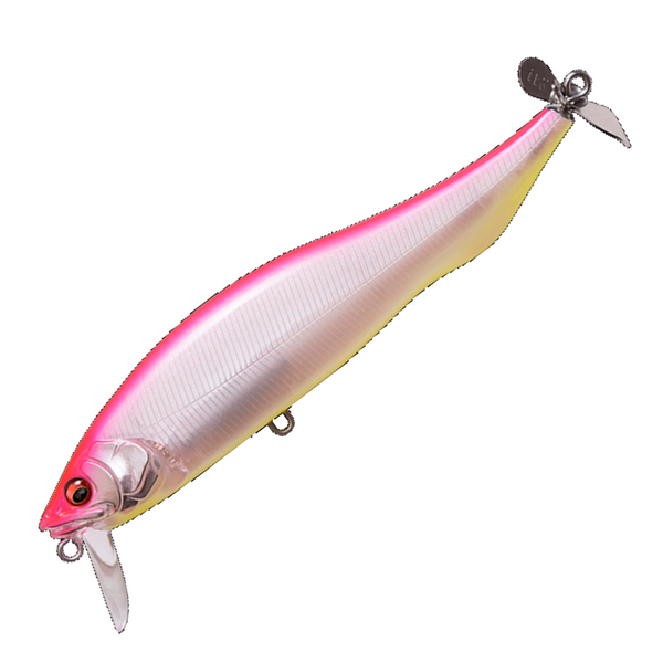 Megabass i-WAKE float minnow with Propeller Blade