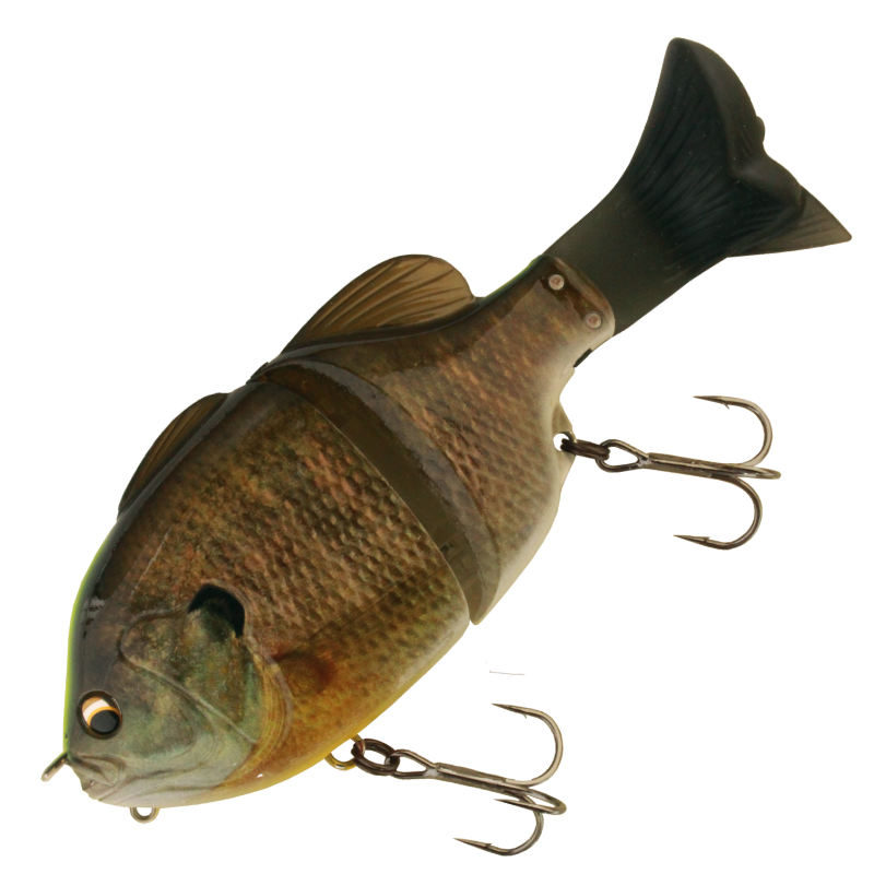 Issei Gill Flat 110mm Swimbait 4-Pack - Blue Gill Pattern For Bass Fishing